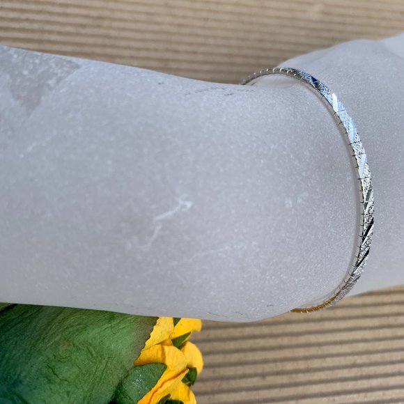 NWOT 7.5” Italian Silver Bracelet - Picture 7 of 7